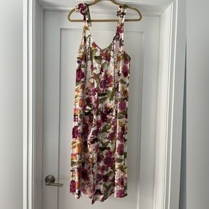 Zara Knit Floral Pocket Jumpsuit sz. Small